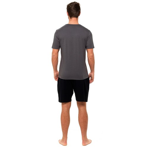 Tom Franks Mens Novelty Cotton Jersey T-shirt & Shorts Pyjama Lounge Set - Picture 10 of 10