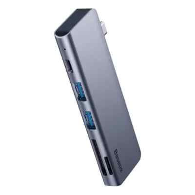 Baseus Docking Station CAHUB-K0G, 1 x USB-C, 2 X USB 3.0, 1 xCard reader MicroSD
