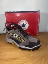 Converse Women's Steel Toe Gray Slip Resistant ESD Work Show Sz 8.5 C427 GREAT!