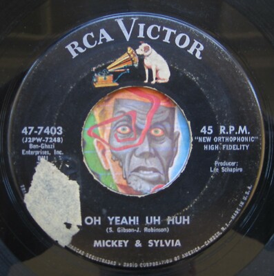 HEAR Mickey & Sylvia 45 Oh Yeah Uh Huh / To The Valley RCA doo wop R&B soul