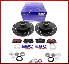 EBC Bremse Turbo Groove Bremsscheiben Beläge hinten für VW Golf 2 / 3 mit 4x100