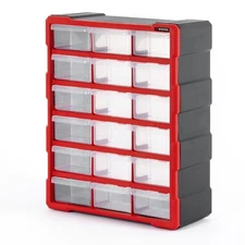 INTERTOOL Portable Storage Organizer, 18 Compartment Drawers BX08-4019
