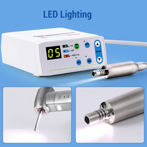 AZDENT Dental Brushless Electric LED Micro Motor Internal Spray 3,4Ncm E-Type US - Bild 5 von 24