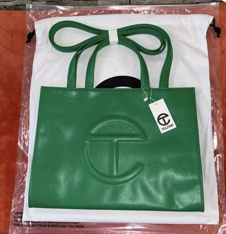 Telfar Medium Greenscreen Shopping Bag Vegan Leather