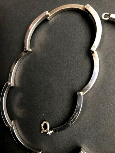 O.P. Orlandini Uno A Erre 925 Silver Necklace Italy - Picture 7 of 8
