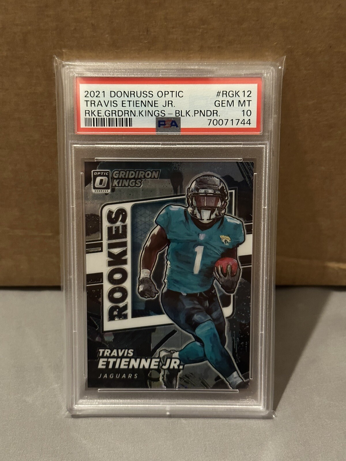 Travis Etienne Panini Donruss Optic Rookie Gridiron Kings #RGK12 Black Pandora