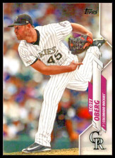 2020 TOPPS #395 SCOTT OBERG COLORADO ROCKIES