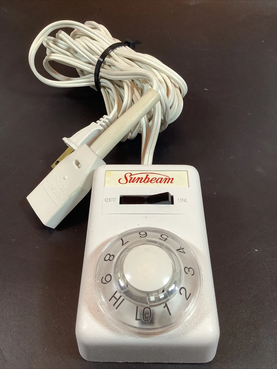 Sunbeam 613A Electric Blanket Dual Controller 3 Prong Cord Style 16907  E23623 | eBay