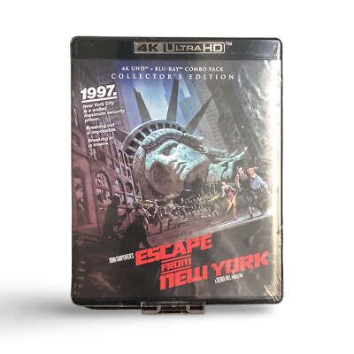 Shout! Factory ESCAPE FROM NEW YORK 4K UHD + Blu-ray Brand New Sealed