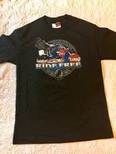 HOT LEATHERS EAGLE FLAG BIKER SHIRT