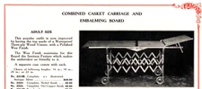 Frigid Fluid Company Casket Carriage & Embalming Board  Funerary  Print Ad