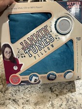 Vintage Jammin Tunes pillow blue speaker in box Rare.. Tested Working  Gift