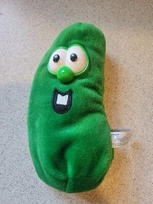 Veggie Tales Plush Larry The Cucumber 7" Bean Bag 1998 Lyrick Big Idea