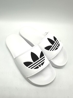 Adidas Adilette Lite Trefoil Logo - Cloud White Men's Sandal FU8297 size 8-13