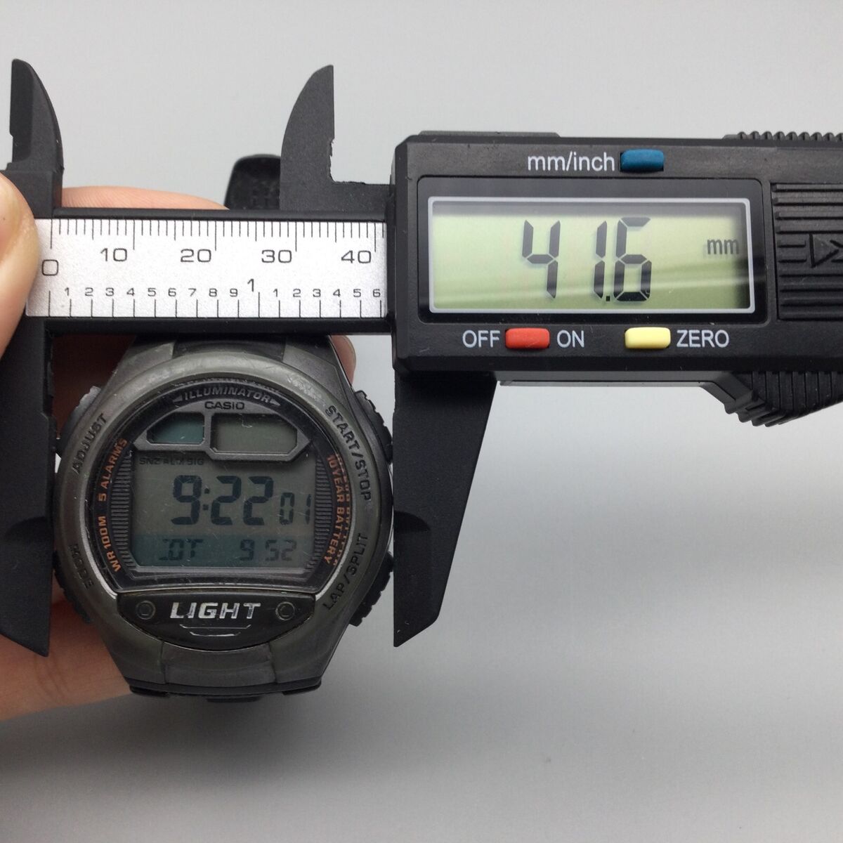 Casio Watch Men Digital Grey Black Backlight 3283 W-734 60 Casio Watch Men Digital Grey Black Backlight 3283 W-734 60