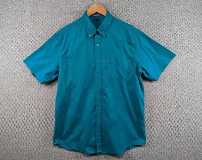 Port Authority Herren türkis grün pflegeleicht Worker Freizeit Button Down Hemd L Tall