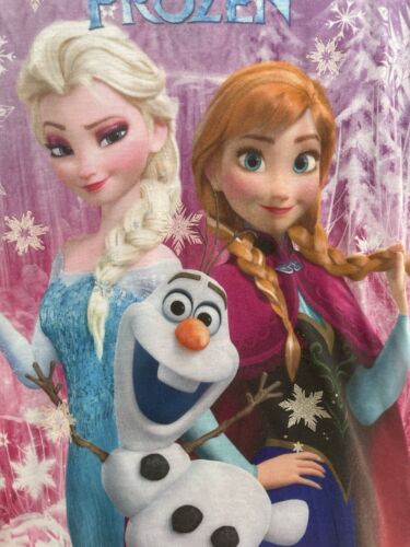 Disney Frozen Kid Girl Elsa Anna Olaf 100% Polyester Short Sleeve PJ Top Multi L - Picture 3 of 6