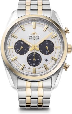 ORIENT RN-TX0302S Contemporary Solar Powered Chronograph Japan Import NEW