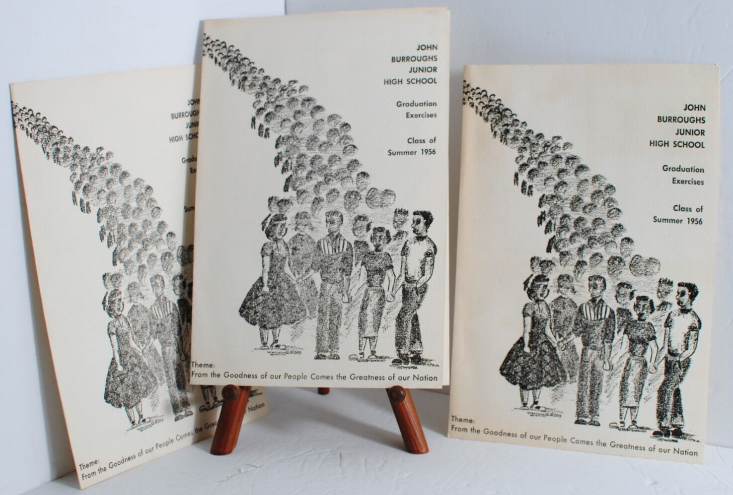 1956 John Burroughs Junior High School Collection Lot of 4