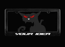 Custom Carbon Fiber License Plate Frame With YOUR IDEA 100% Carbon Fiber