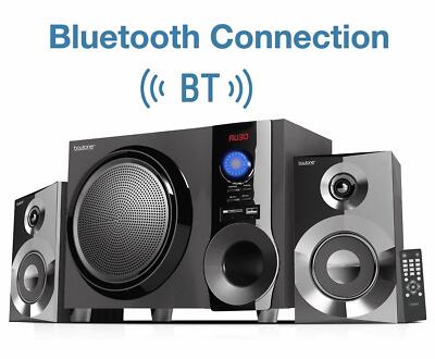 Boytone BT-225FB Powerful Wireless Bluetooth Home Speaker System 60 W, FM Radio