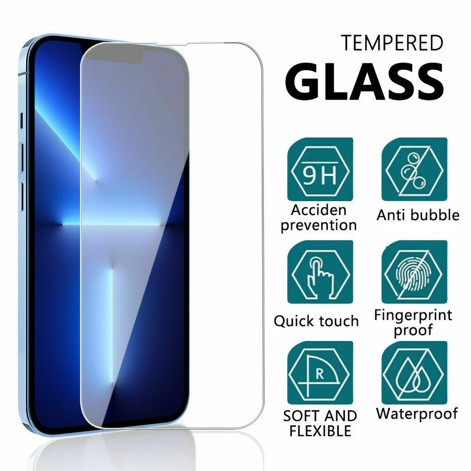 For iPhone 17 16 15 14 13 12 11 Pro Max X XR 16E Tempered Glass Screen Protector - Image 4 of 4