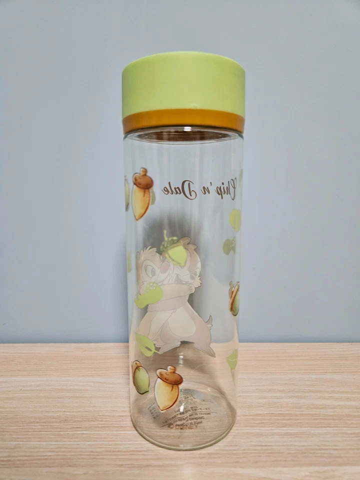 Japón Disney Store Chip n Dale botella de plástico de agua 18 cm 400 ml totalmente nueva Foto 3 de 4