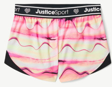 Justice Sport Lined Athletic Shorts Girls Size Large  12- 14 