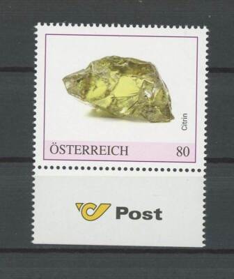 ÖSTERREICH PM MINERALIEN EDELSTEINE CITRIN GEMS postfrisch ** RAR !!