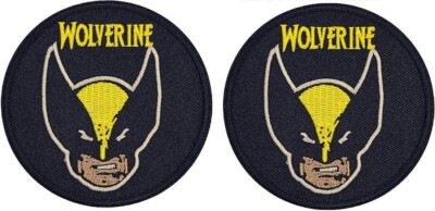 Wolverine X-MEN Superhero Embroidered Patch  | 2PC  3'' IRON ON OR SEW ON