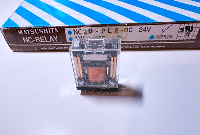 1X NC2D-PL2-DC24V AW84329 MATSUSHITA Power Relay 24VDC DPDT 5A 2-Coil Latching