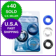 3-9PK Cockring Cock Ring Male Penis Erection Enhancer Band Silicone Stay Hard