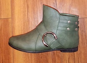 green ankle boots uk