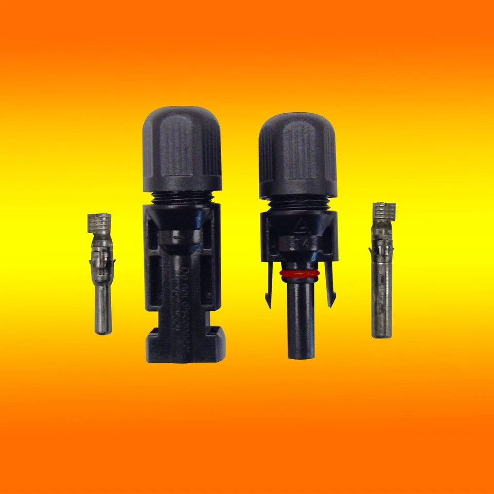 1 Paar Solarstecker und Buchse für 4-6mm² Solarkabel kompatibel MC4 Stecker