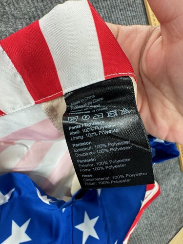 Suitmeister Shorts Herren Small (34-36) amerikanische Flagge Shorts Taschen Sterne Streifen - Bild 6 von 7
