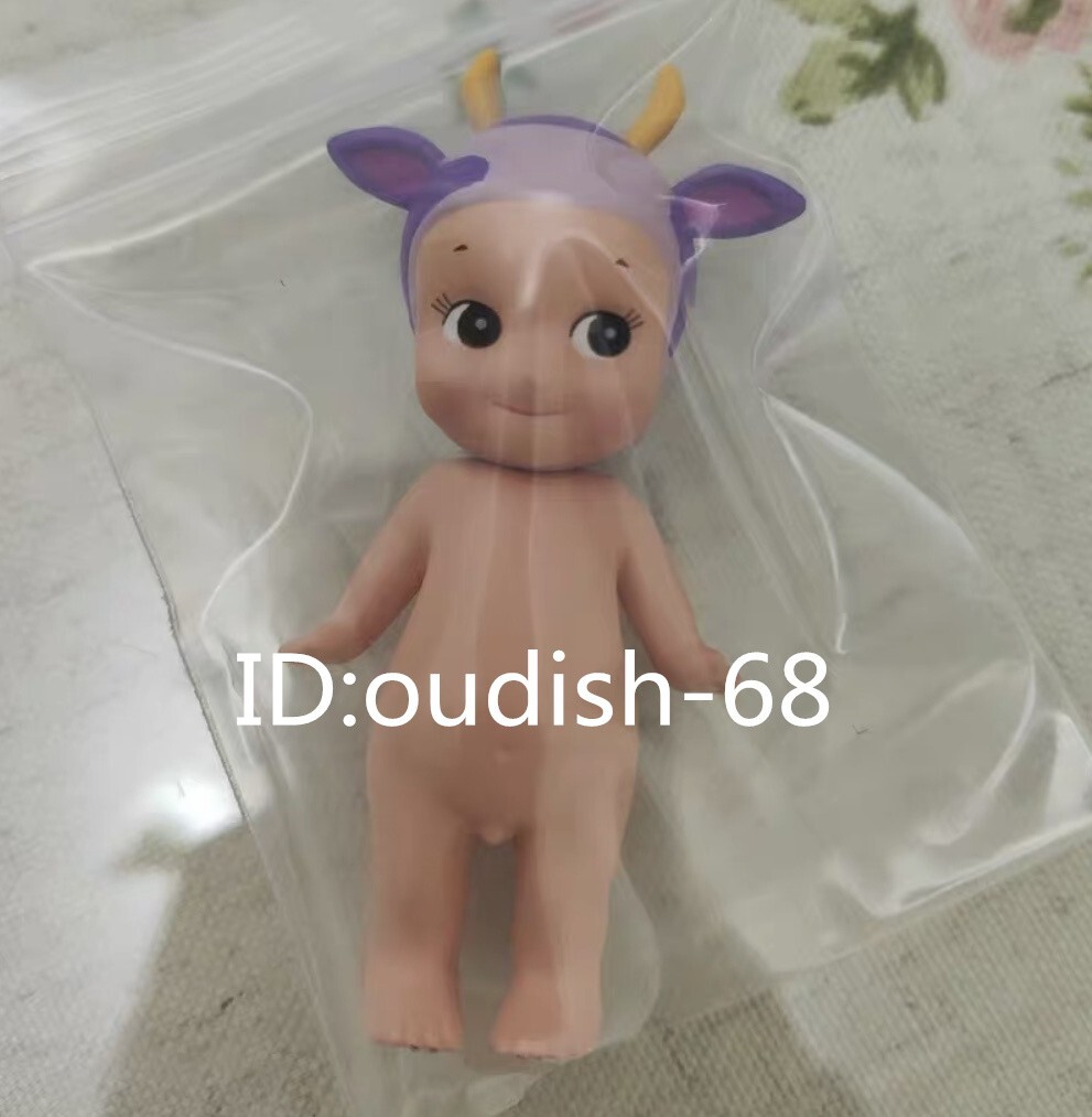 ソニーエンジェル cow style 牛 激レア 牛乳パックなし Purple Cow - Sonny Angel 2014 Special Color Animal Mini Figure