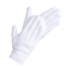 20pieces White Cotton Gloves for Dry Hands Coin Jewelry Silver Inspection