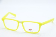 NIKE FLEXON 4258 DEMO MODEL SAMPLE YELLOW LIME RUBBER FRAMES EYEGLASSES 53-17