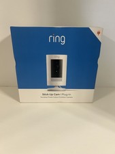 Ring Stick Up Cam Plug-In, Weather-Resistant Outdoor Camera, Live View - FAST   