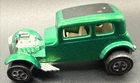 Vintage Hot Wheels Redline 1968 Green ’32 Ford Vicky White Interior