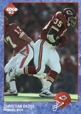 1993 Collector's Edge #108 Christian Okoye Kansas City Chiefs