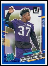 DeWayne McBride - 2023 Donruss Blue Press Proof #366 RC - Vikings Football Card