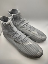 Under Armour UA Highlight MC 2.0 Knit Gray Football Cleats Men 9.5 Gray High