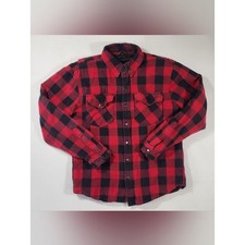 Road Armor Protective Flannel Riding Motorcycle Shirt - Red Black - Medium Road Armor Protective Flannel Riding Motorcycle Shirt - Red Black - Medium