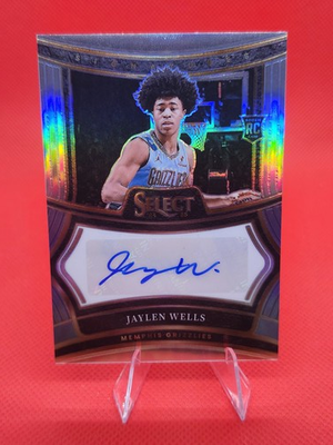 #ad 2024 25 Panini Select Rookie Signatures Jaylen Wells #RS WEL 249 AU RC $15.00