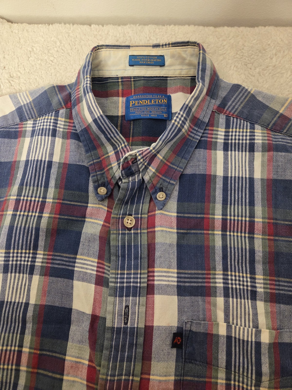 Pendleton Men's Large Button Down Shortsleeve Shi… - image 2