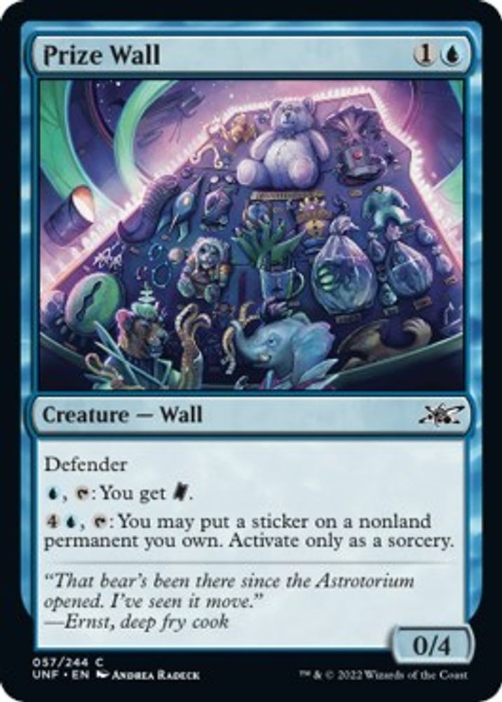 2022 Magic: The Gathering: Unfinity - Prize Wall (#57, C, Lightly Played)