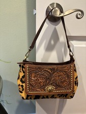 american darling tooled leather purse or bag