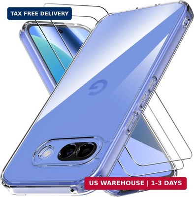 Anoowkoa Designed for Google Pixel 10a Case with 2 Pack Tempered Glass Screen Pr