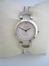 DKNY WATCH WOMENS CITY LINK NY2751 STAINLESS STEEL BRACELET CRYSTALS GENUINE